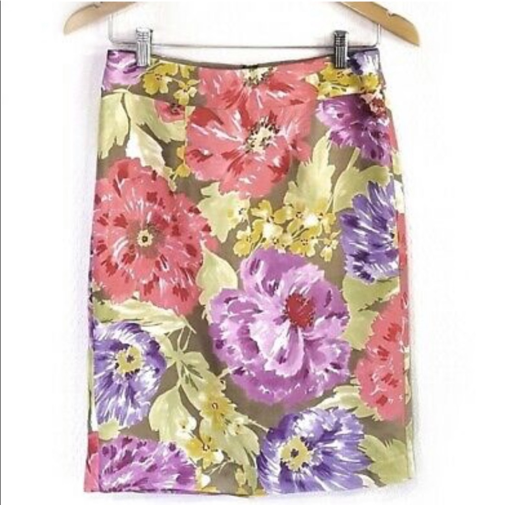 Banana Republic Floral Pencil Skirt.